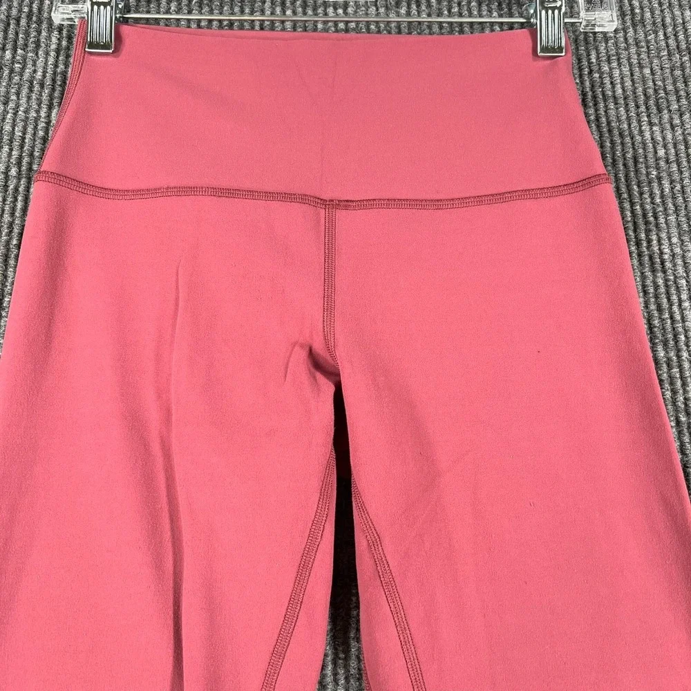 Lululemon Align Crip Leggings Womens Size 6 Pink Activewear Workout Casual Gym